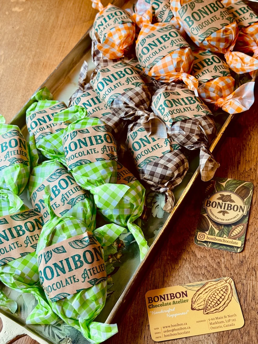 Bonibon Marzipan<br>Chocolates wrapped assortment with Bonibon branding