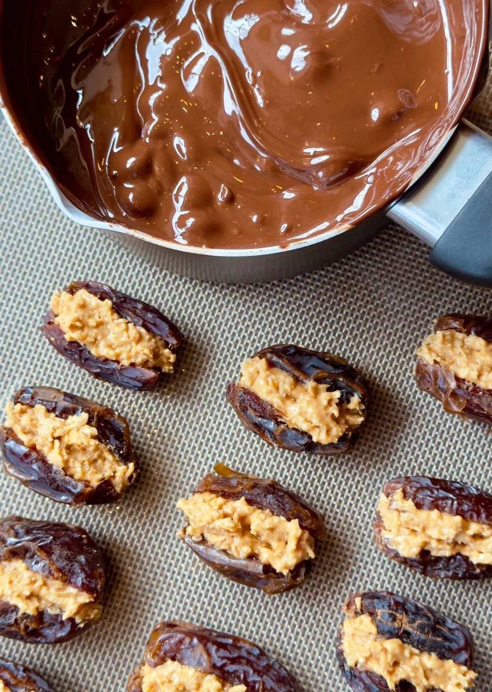 Dark Chocolate<br/>Peanut Butter Dates photo 1