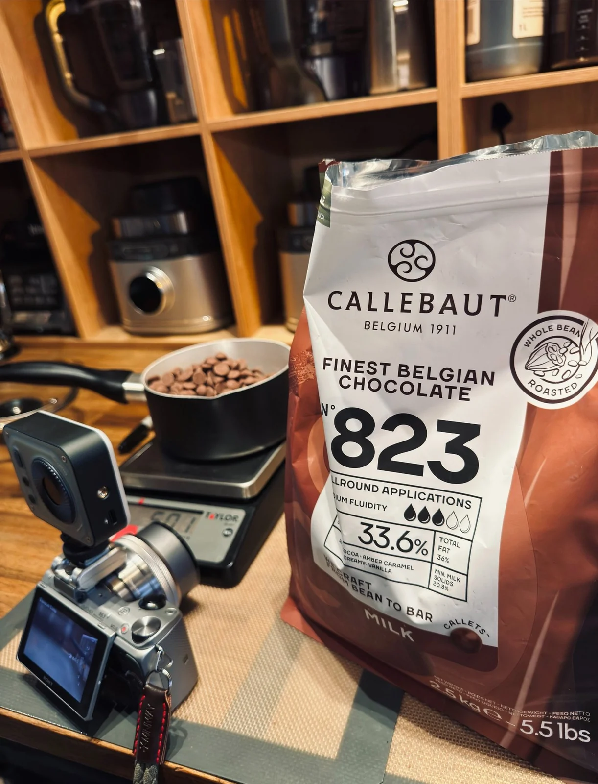 Callebaut Finest Belgian Chocolate in the Bonibon kitchen